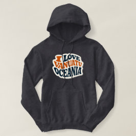 I Love Vanuatu Oceania, Sticker Rétro T Shirt