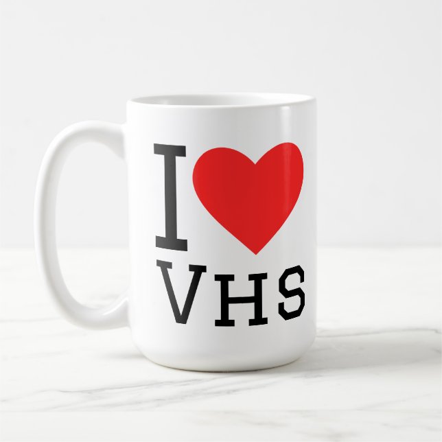 I love vhs kaffemugg (Vänster)