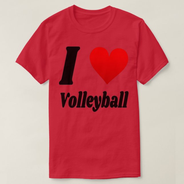 I love Volleyball T Shirt (Design framsida)