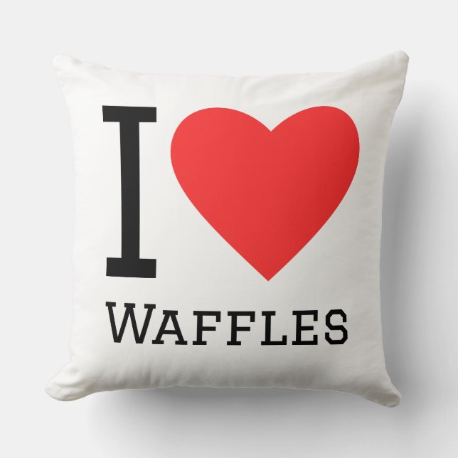 I love waffles kudde (Framsida)