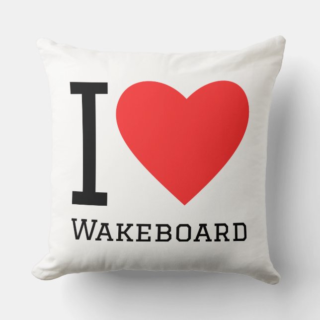 I love wakeboard kudde (Framsida)