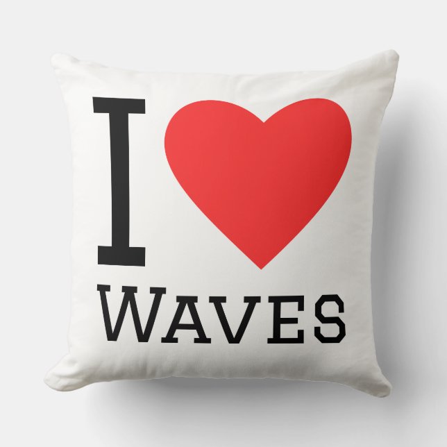 I love waves kudde (Framsida)