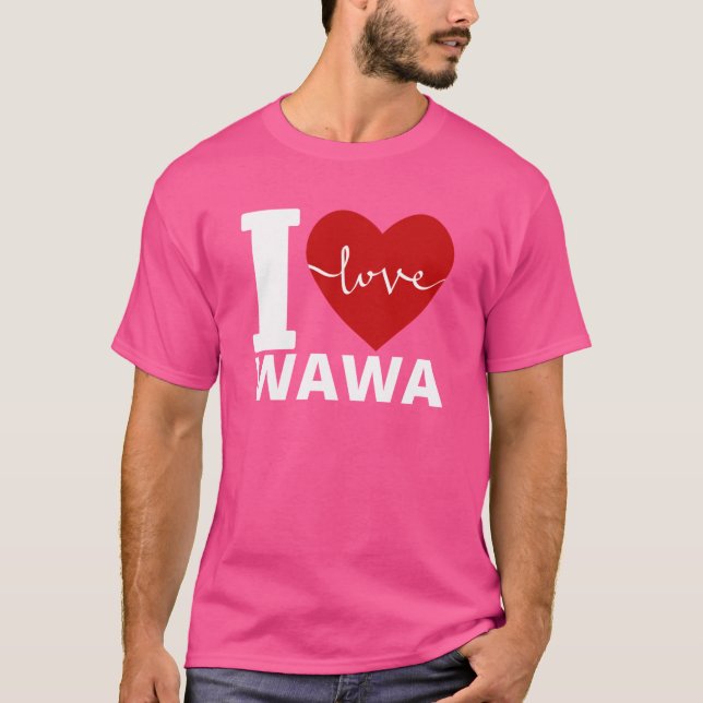 I LOVE WAWA friends T Shirt (Framsida)