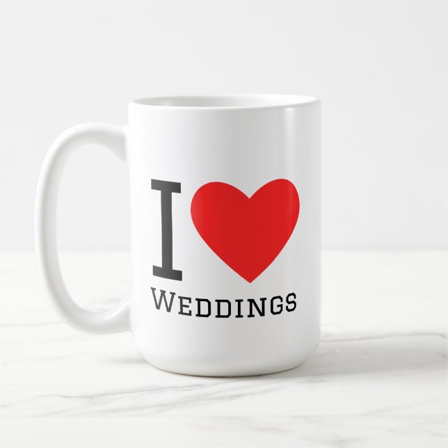 I love weddings  kaffemugg (Vänster)