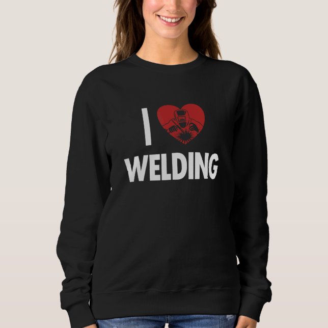 I love Welding Inspector Tig Tack Mig Rig Technici T Shirt (Framsida)