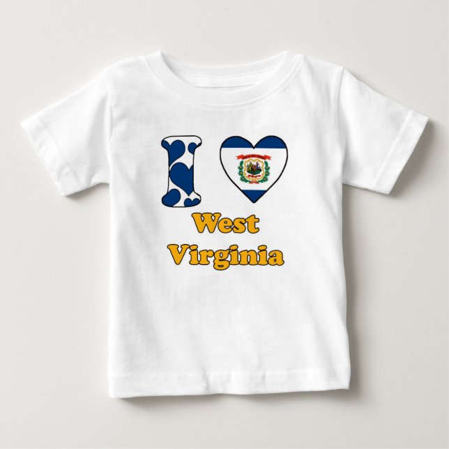 I love West Virginia Tee Shirt (Framsida)