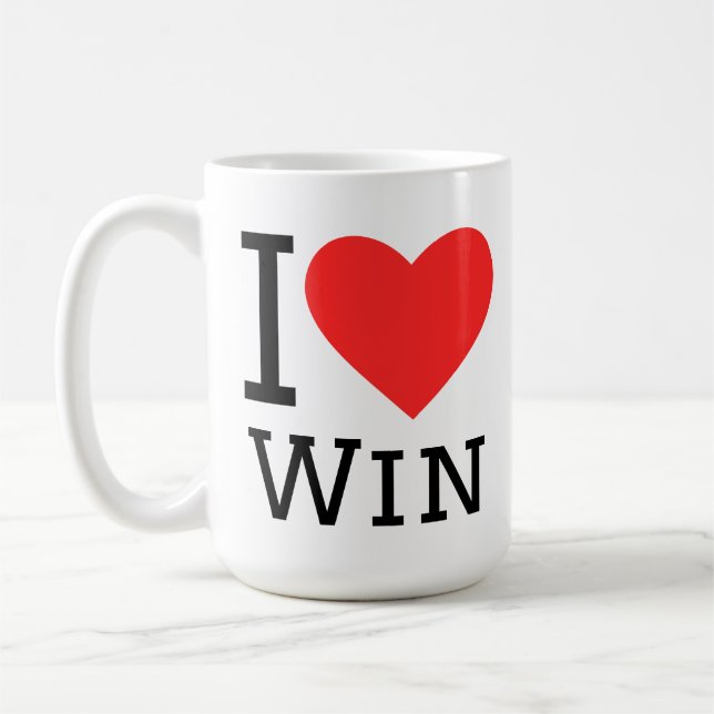 I love win kaffemugg (Vänster)