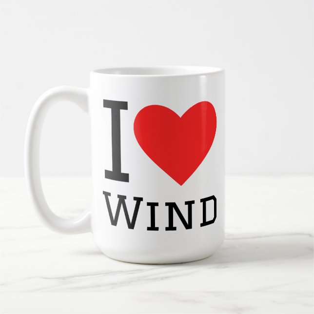 I love wind  kaffemugg (Vänster)