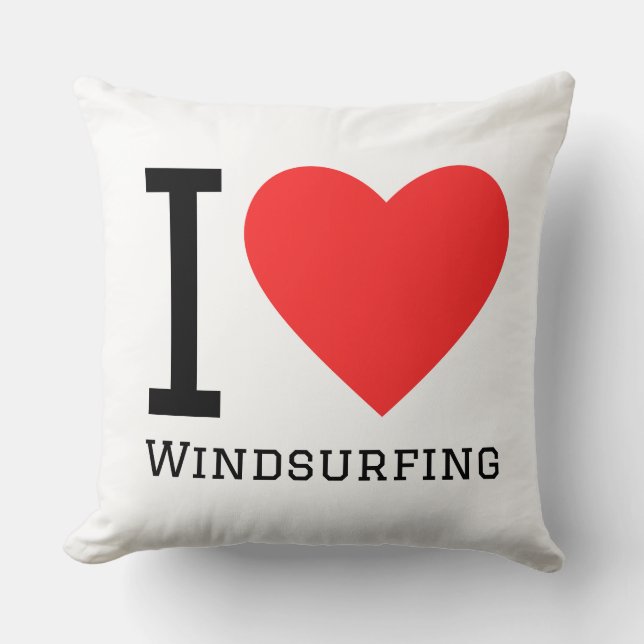 I love windsurfing kudde (Framsida)