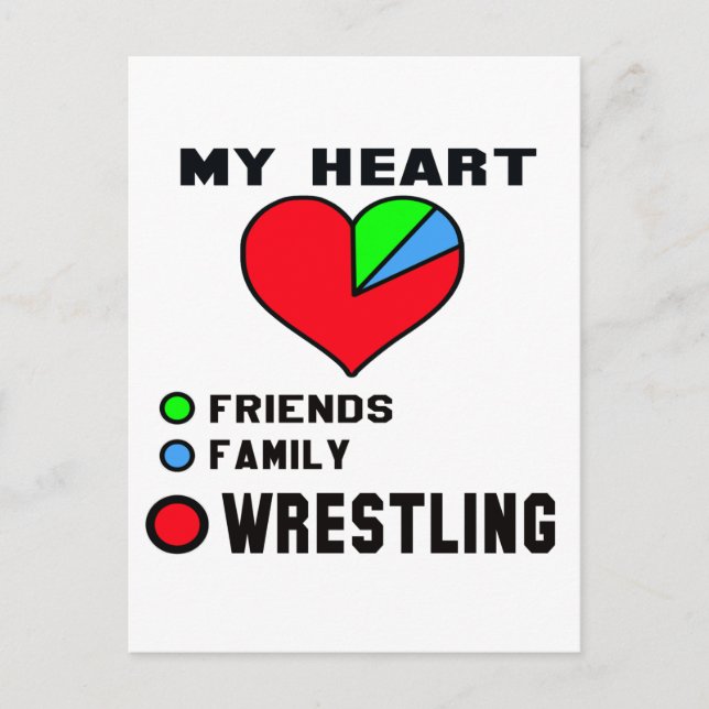 I love Wrestling. Vykort (Framsida)