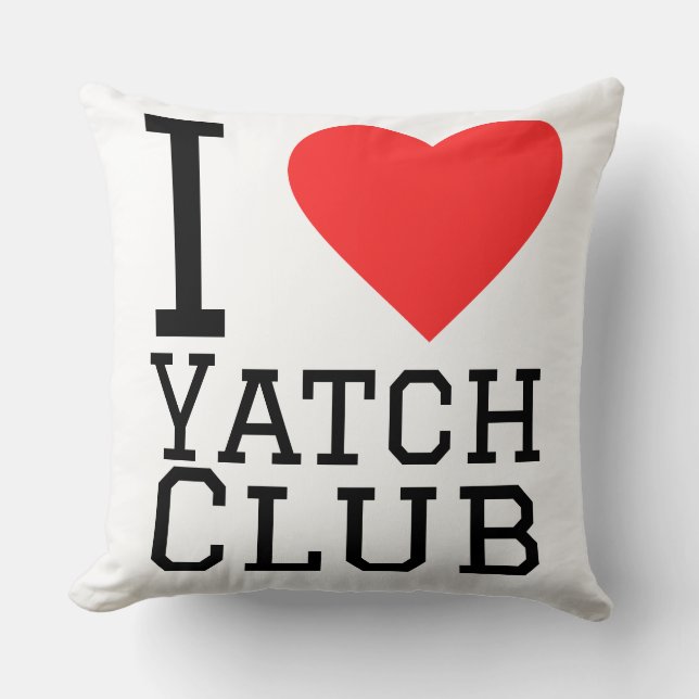 I love yatch club kudde (Framsida)