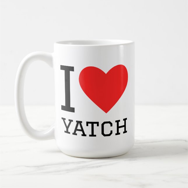 I love yatch kaffemugg (Vänster)