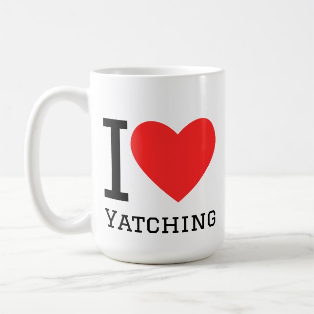 I love Yatching Kaffemugg (Vänster)