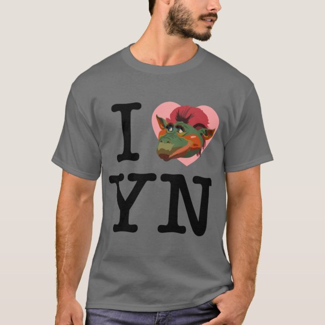 I Love Yew Nork T Shirt (Framsida)