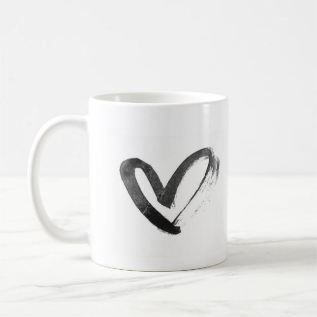 I love you a latte - grappige koffie mok kaffemugg (Vänster)