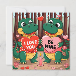 I love you - Be mine Inbjudningar