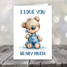 I Love You Beary Much Teddy Bear Valentines Day