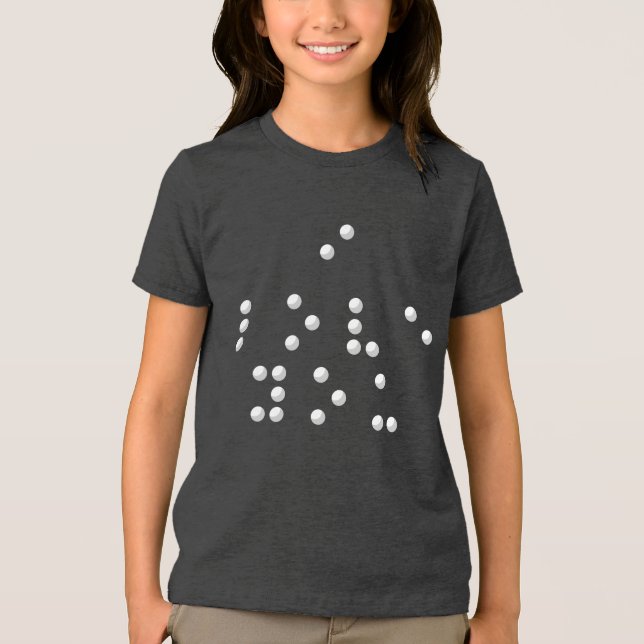 I love you (Braille) T Shirt (Framsida)
