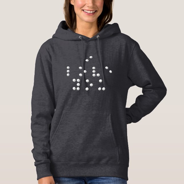 I love you (Braille) T Shirt (Framsida)