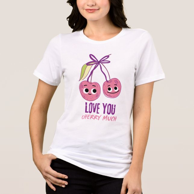 I LOVE YOU CHERRY MUCH T SHIRT (Framsida)