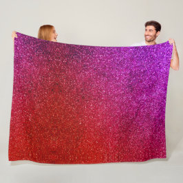 I love you chic pink glitter background fleecefilt