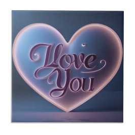I Love You Connected In A Heart Kakelplatta