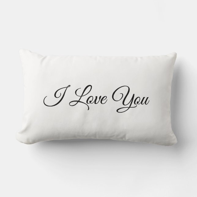 I Love You Coussin décoratif Lumbarkudde (Framsida)