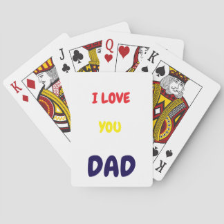 I Love you dad Elegant and Modern  Casinokort