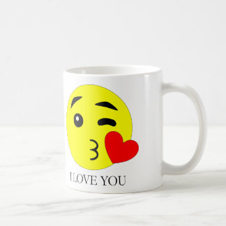 I Love You Emoji Ceramic Mug (11oz) Kaffemugg