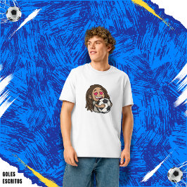 I love you football, woman with dreadlocks t shirt