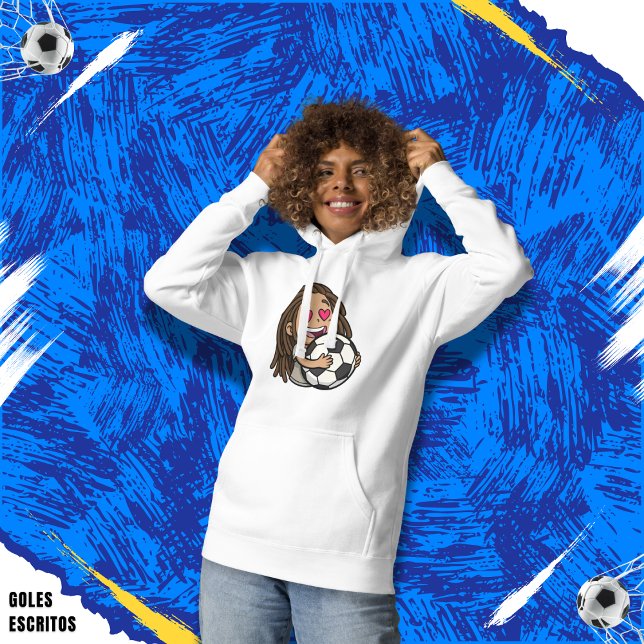 I love you football, woman with dreadlocks t shirt (Skapare uppladdad)