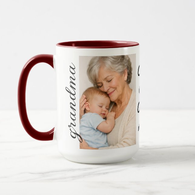 I Love You Grandma | Grandparents Day Mugg (Vänster)