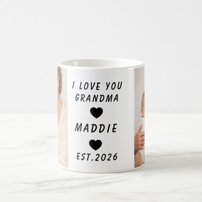 I Love You Grandma Mug | Grandparents Day Kaffemugg (Center)