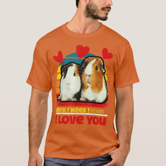 I Love You Guinea Pig T Shirt