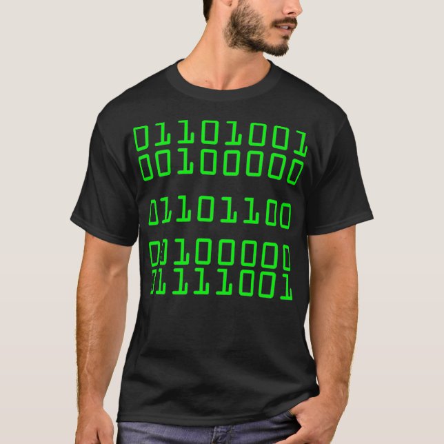 I Love You In Binary Code  Funny GIFT  T Shirt (Framsida)