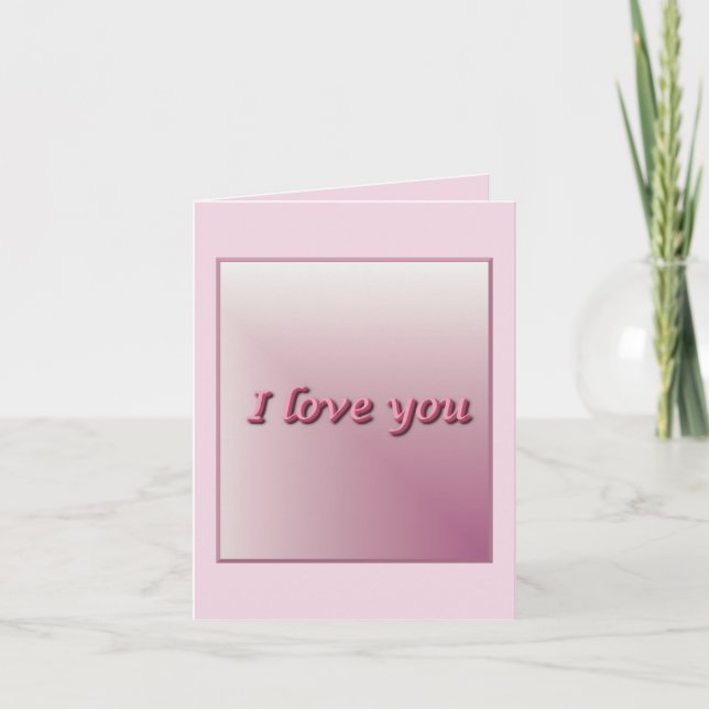 I love you. inbjudan (Framsida)