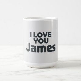 I Love You James Kaffemugg