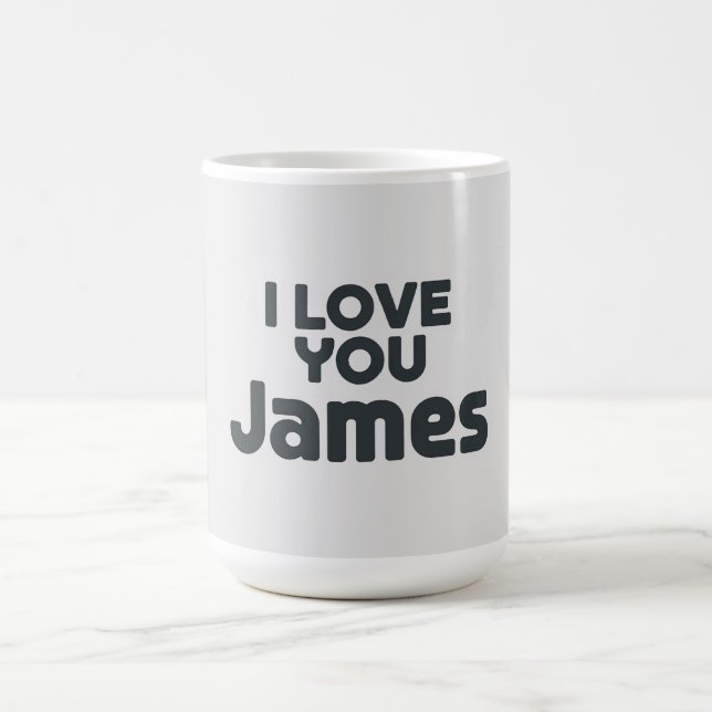 I Love You James Kaffemugg (Center)
