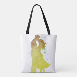 I Love You Man and Woman on a Tote Bag Tygkasse