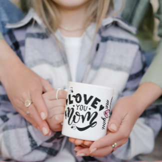 I Love You Mom Autism Awareness Coffee Mug  Två-Tonad Mugg