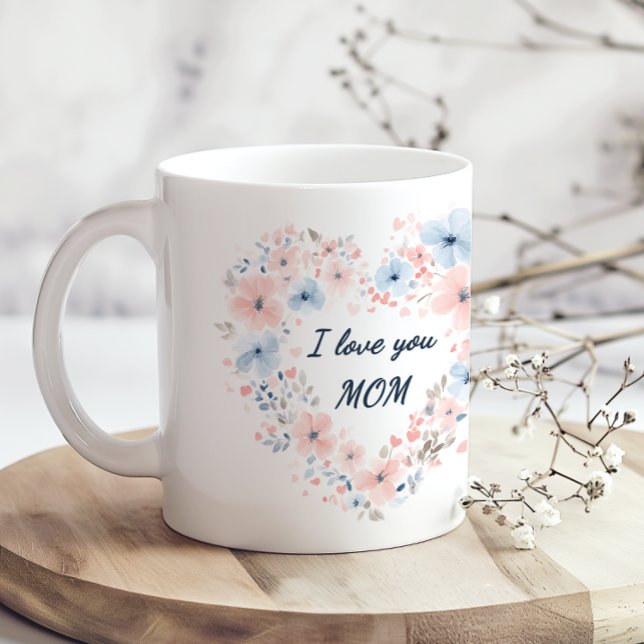 I Love You Mom Mothers Day Coffee Mug Kaffemugg (Skapare uppladdad)