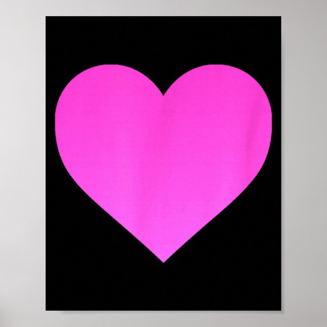 I Love You Nk Purple Heart Valentines Day Emotico  Poster (Framsidan)