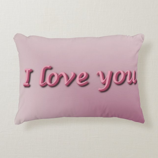 I love you. prydnadskudde (Framsidan)