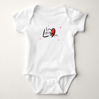 I Love You Romantic Heart Art T Shirt