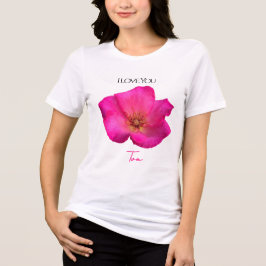 I Love You - Rose -Valentines Personalized   T Shirt