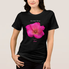 I Love You - Rose -Valentines Personalized   T Shirt