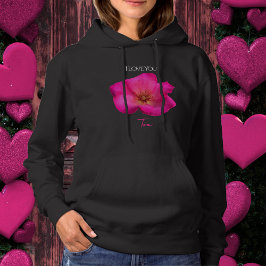 I Love You - Rose -Valentines Personalized   T Shirt