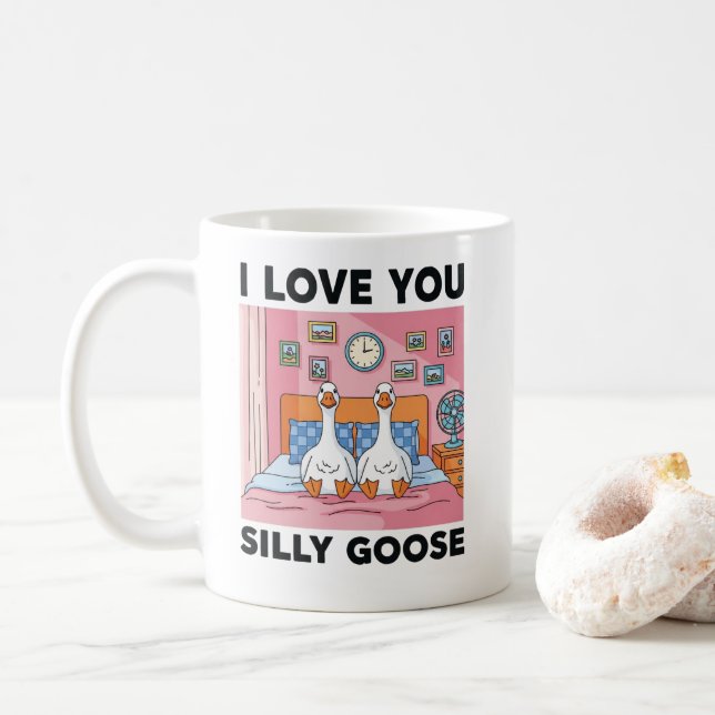 I love you Silly Goose Kaffemugg (Med munk)