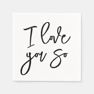 I love you so napkins pappersservett