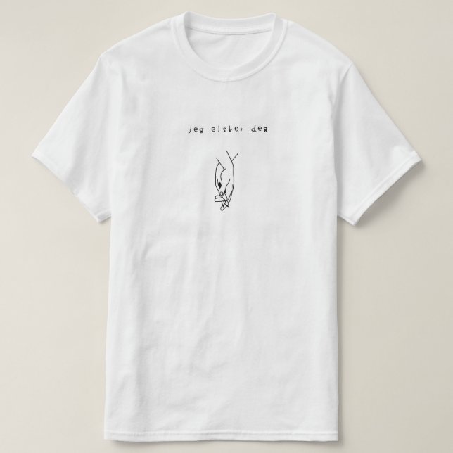 I Love You Tee Shirt (Design framsida)